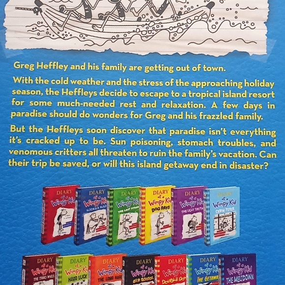 📚3/$10📚Hardcover Diary of a Wimpy Kid The Getaway by Jeff Kinney - Picture 5 of 5